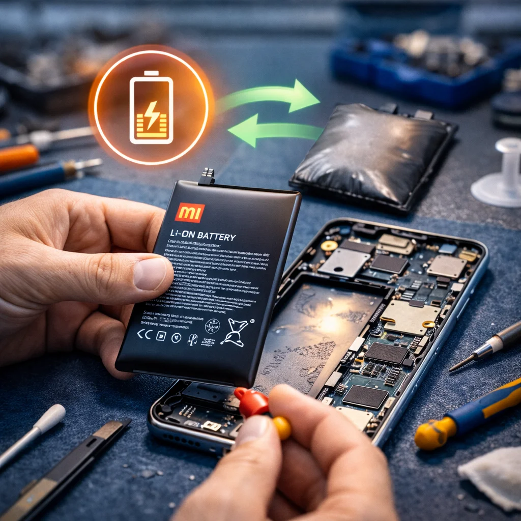 xiaomi telefon akku csere